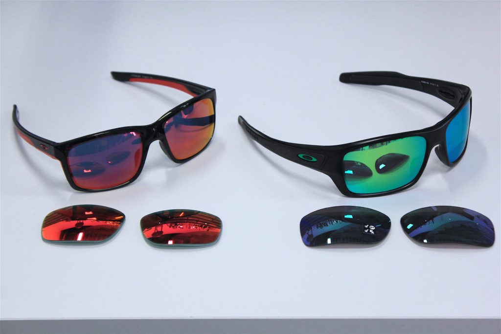 Montages de Oakley correctrices en verres blancs et verres solaires. Atelier de l